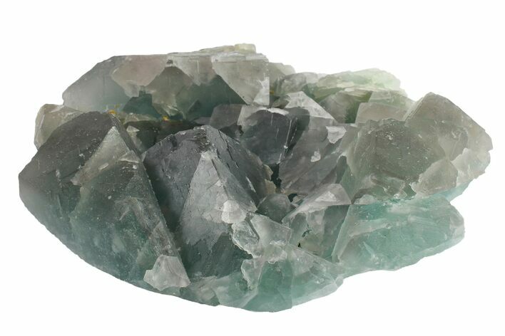 Green Cubic Fluorite Crystal Cluster - China #163234
